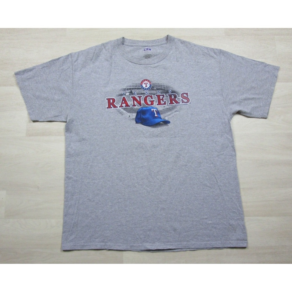 Texas Rangers T Shirt Men's (XL) MLB Baseball Stadium Hat Graphic 2010s Fan Gear